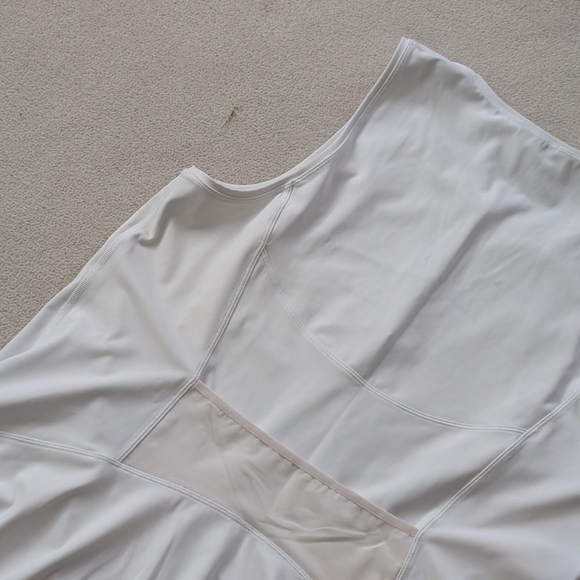 Athleta Ace Tennis/Golf Dress Workout Zip Front White Ball Pocket Size 1X - Picture 12 of 15